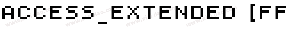 Access_Extended [FFF]字体转换